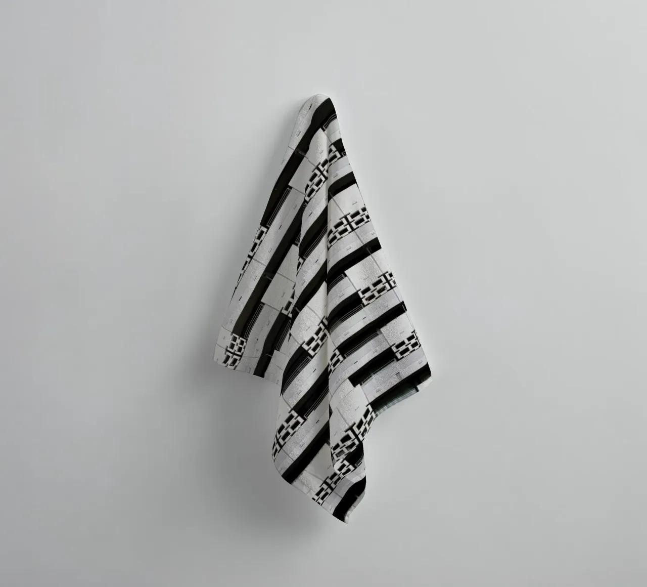 Munich skyscraper front towel by Simon Koy