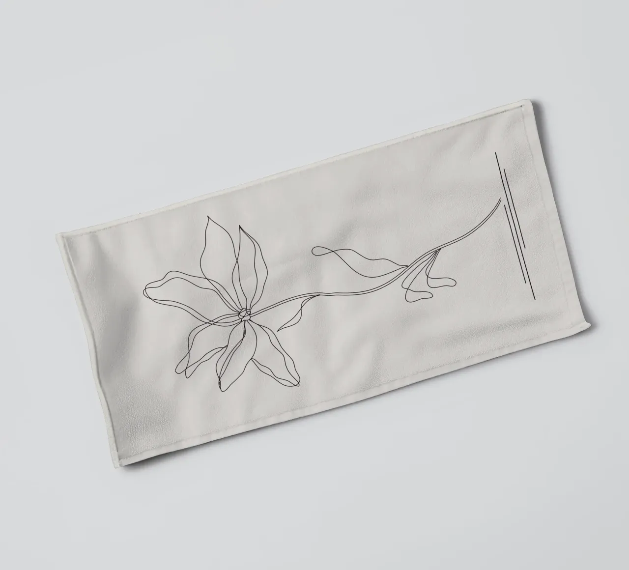 line branch flower asciugamano da bagno da Creaton