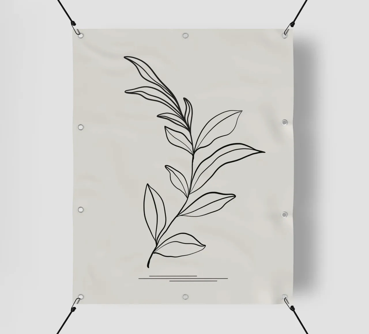 line branch leaf telo in pvc da Creaton