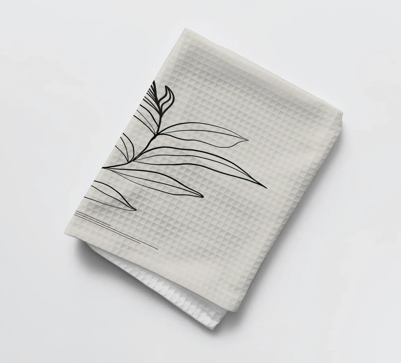 line branch leaf canovaccio da cucina da Creaton