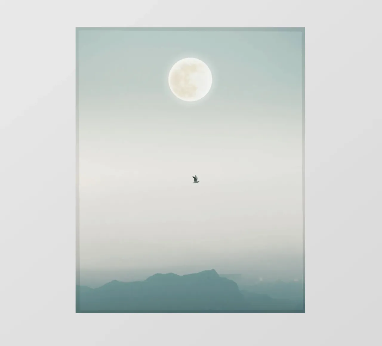 fly bird in sky moon telo in pvc da Creaton