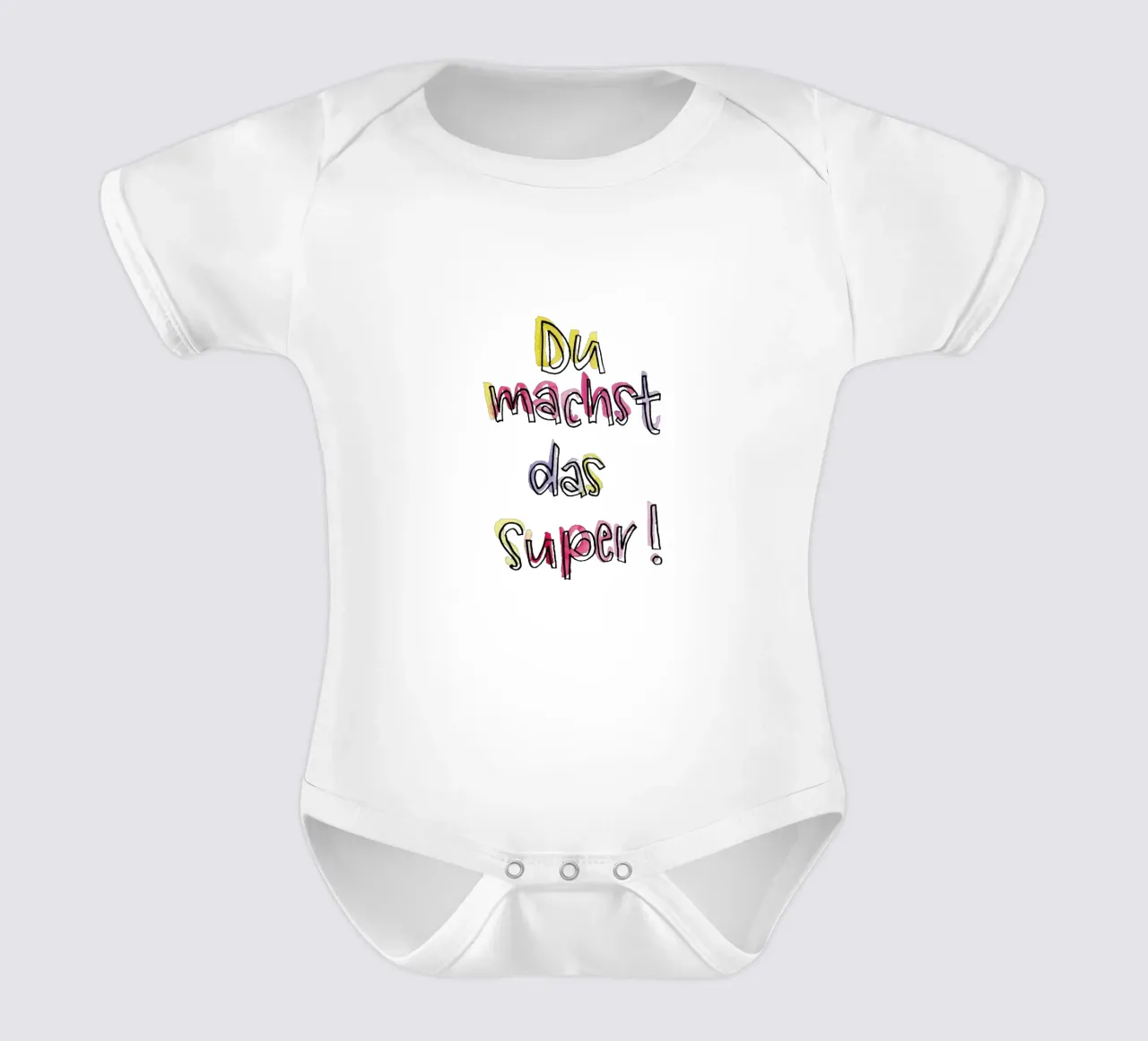 Du machst das super body neonato maniche corte da Brushmeetspaper