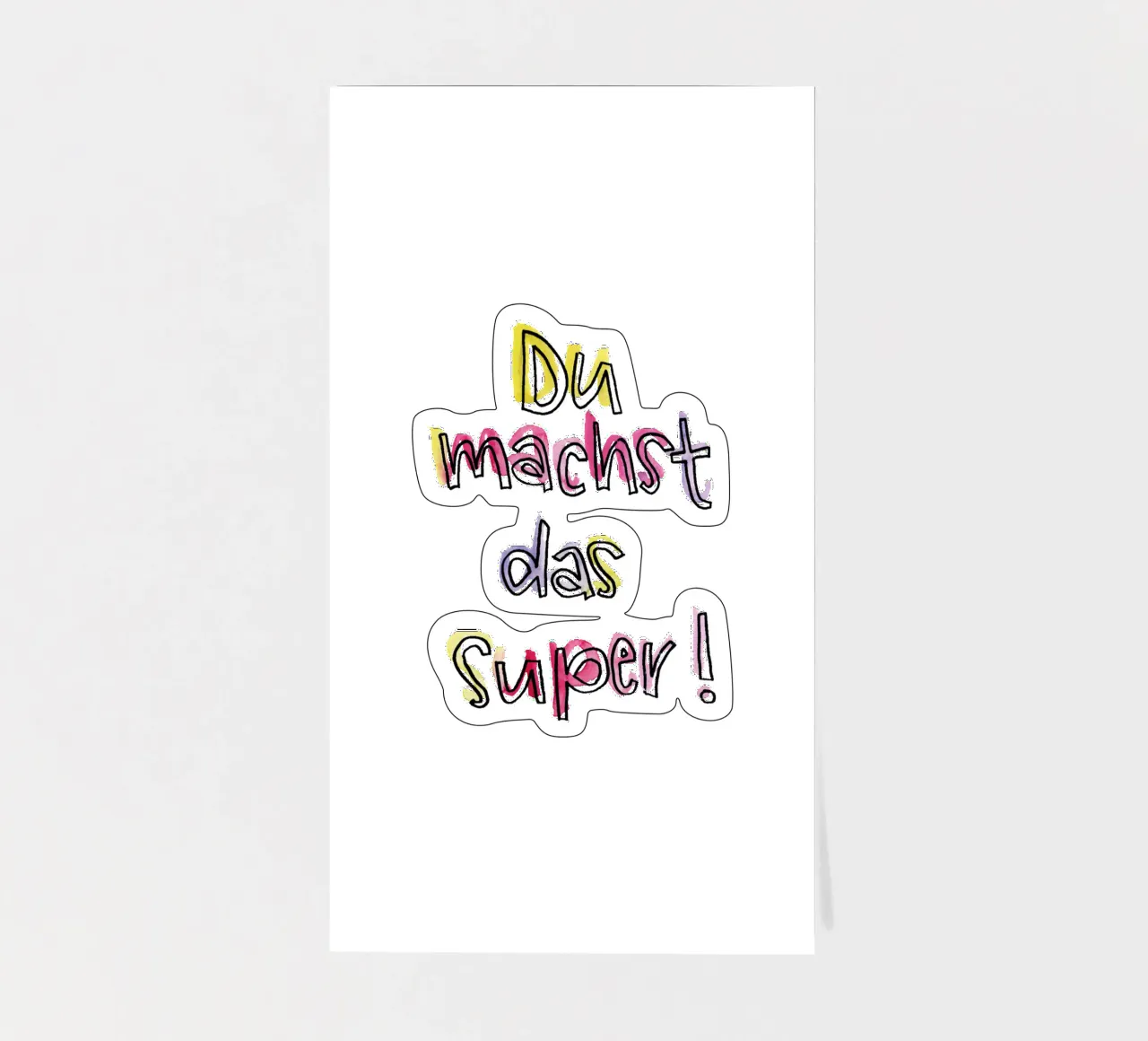 Du machst das super sticker sheet by Brushmeetspaper