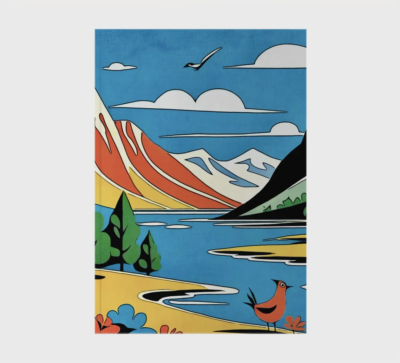 Fjords in Norway, motif 2 notebook by ZAMART - PopArt