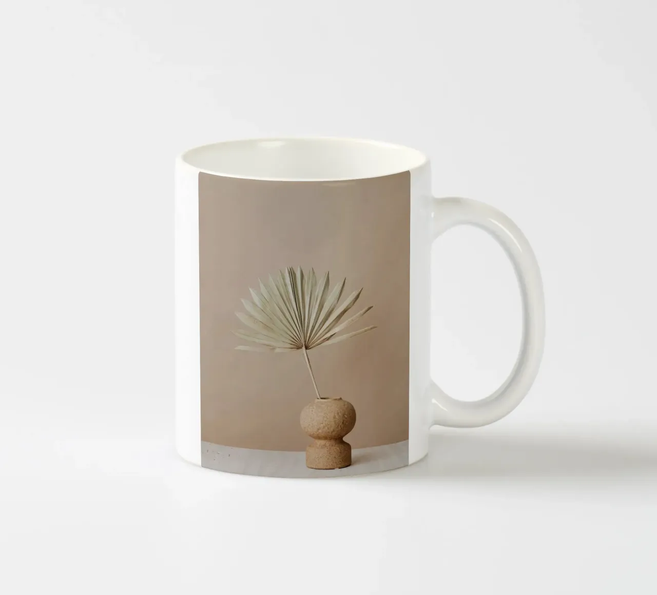 leaf on vase tazza in ceramica da Creaton