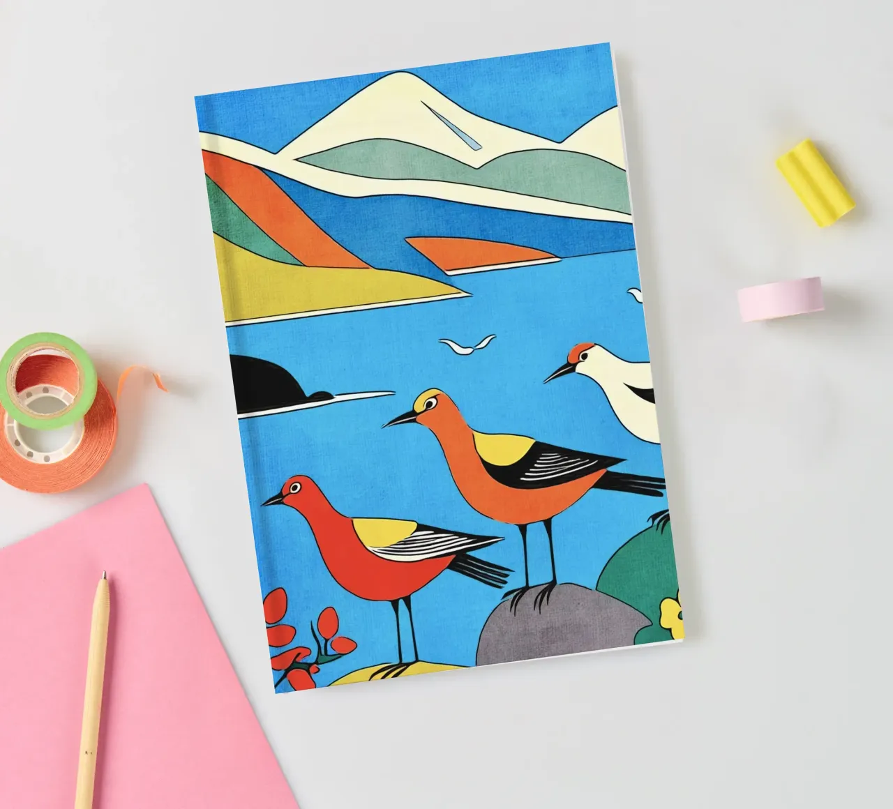 Fjords in Norway, motif 3 notebook by ZAMART - PopArt