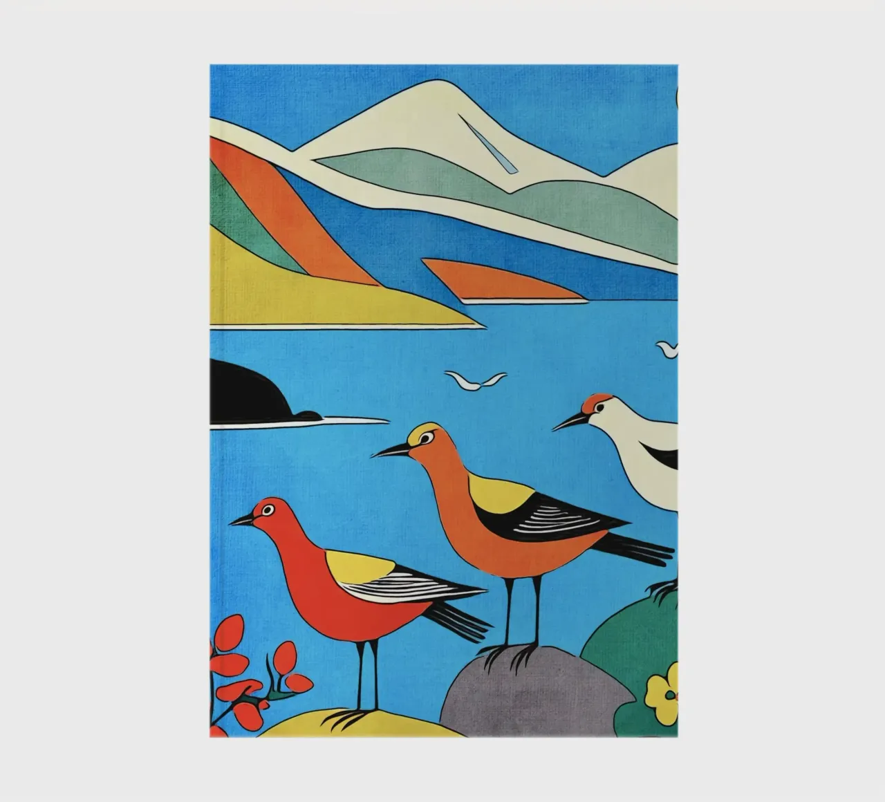 Fjords in Norway, motif 3 notebook by ZAMART - PopArt