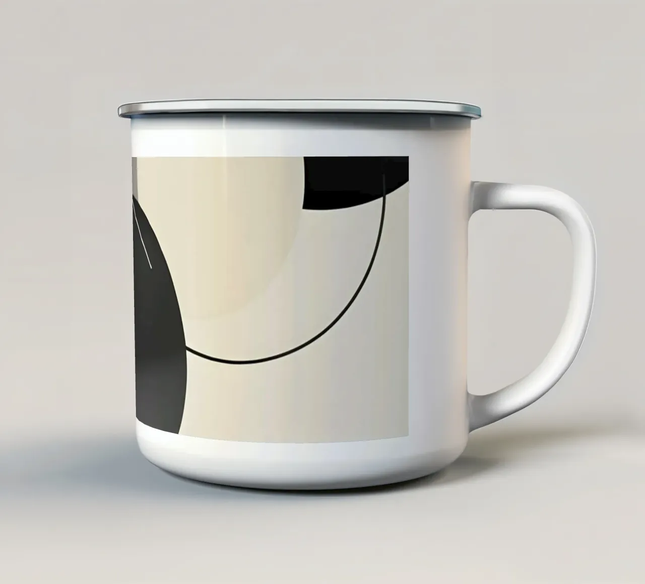 Composizione geometrica astratta tazza in smalto da LIFESTYLE OBJECTS