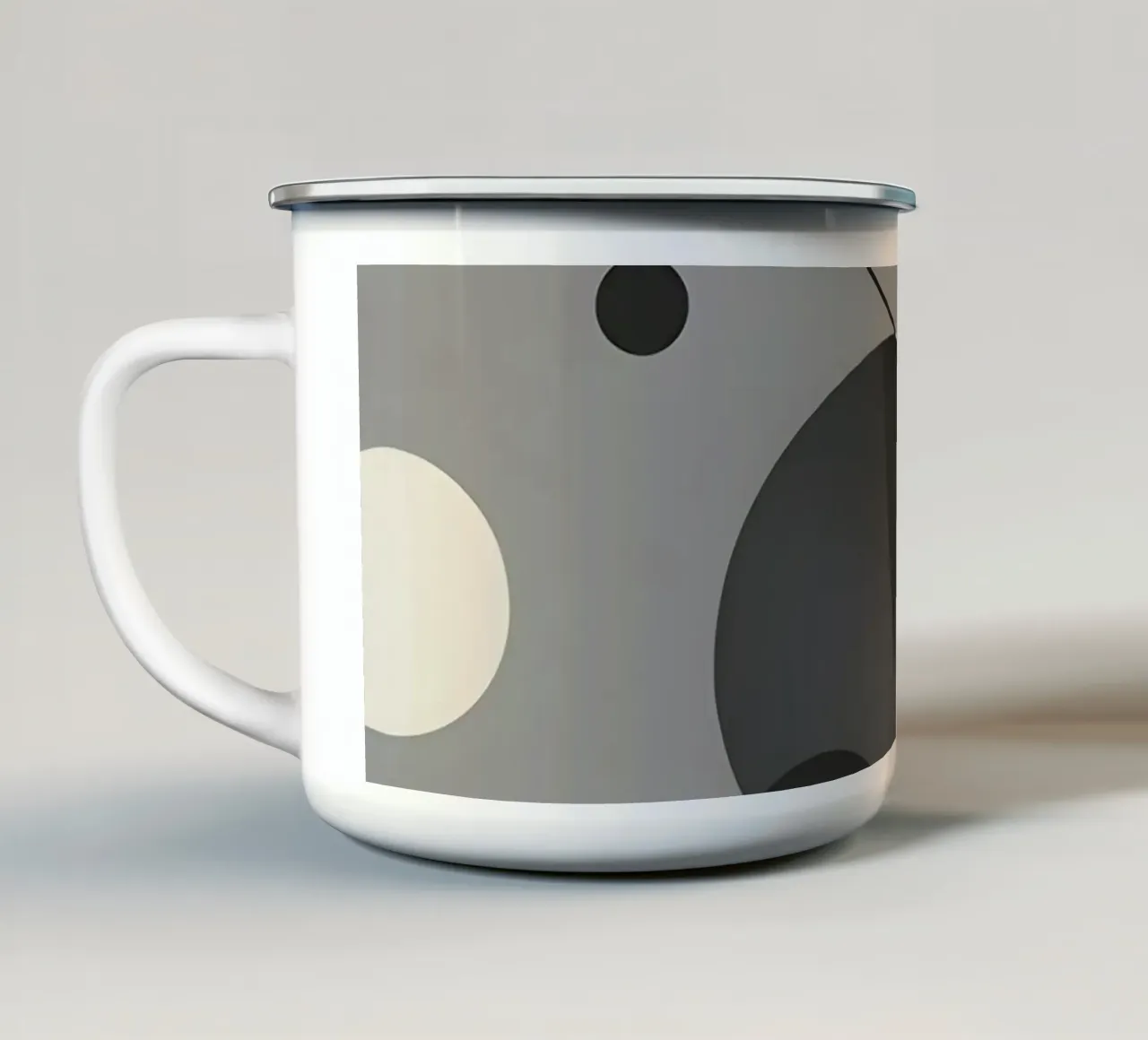 Composizione geometrica astratta tazza in smalto da LIFESTYLE OBJECTS