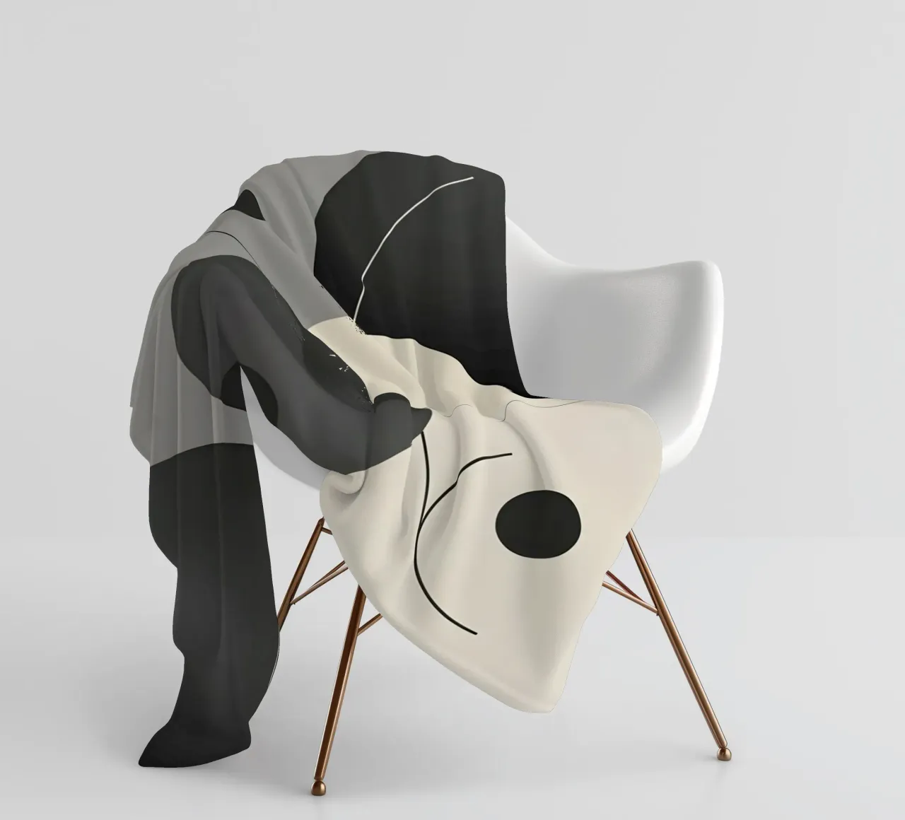 Composizione geometrica astratta coperta in pile da LIFESTYLE OBJECTS