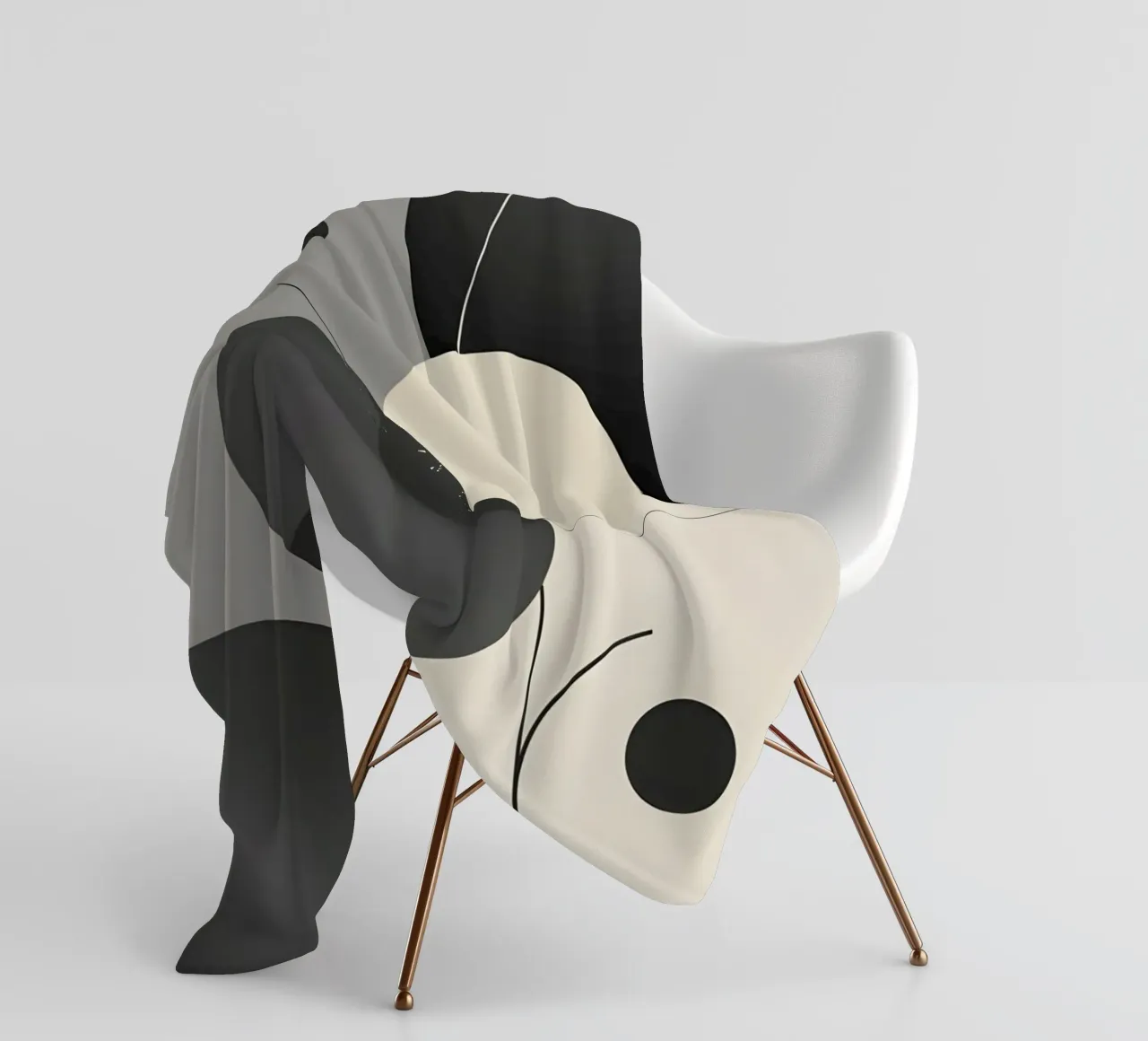 Composizione geometrica astratta coperta in pile da LIFESTYLE OBJECTS