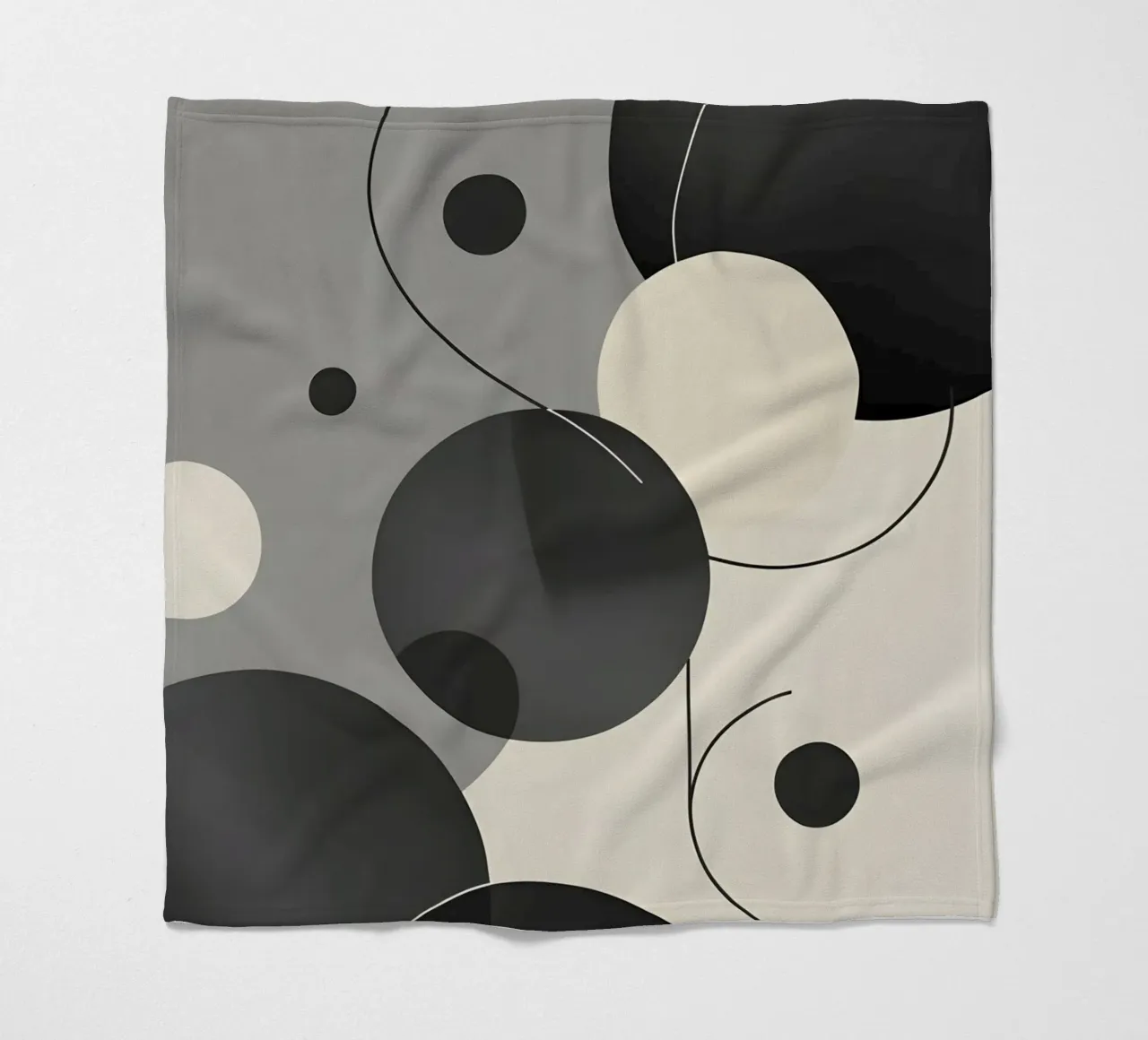 Composizione geometrica astratta coperta in pile da LIFESTYLE OBJECTS