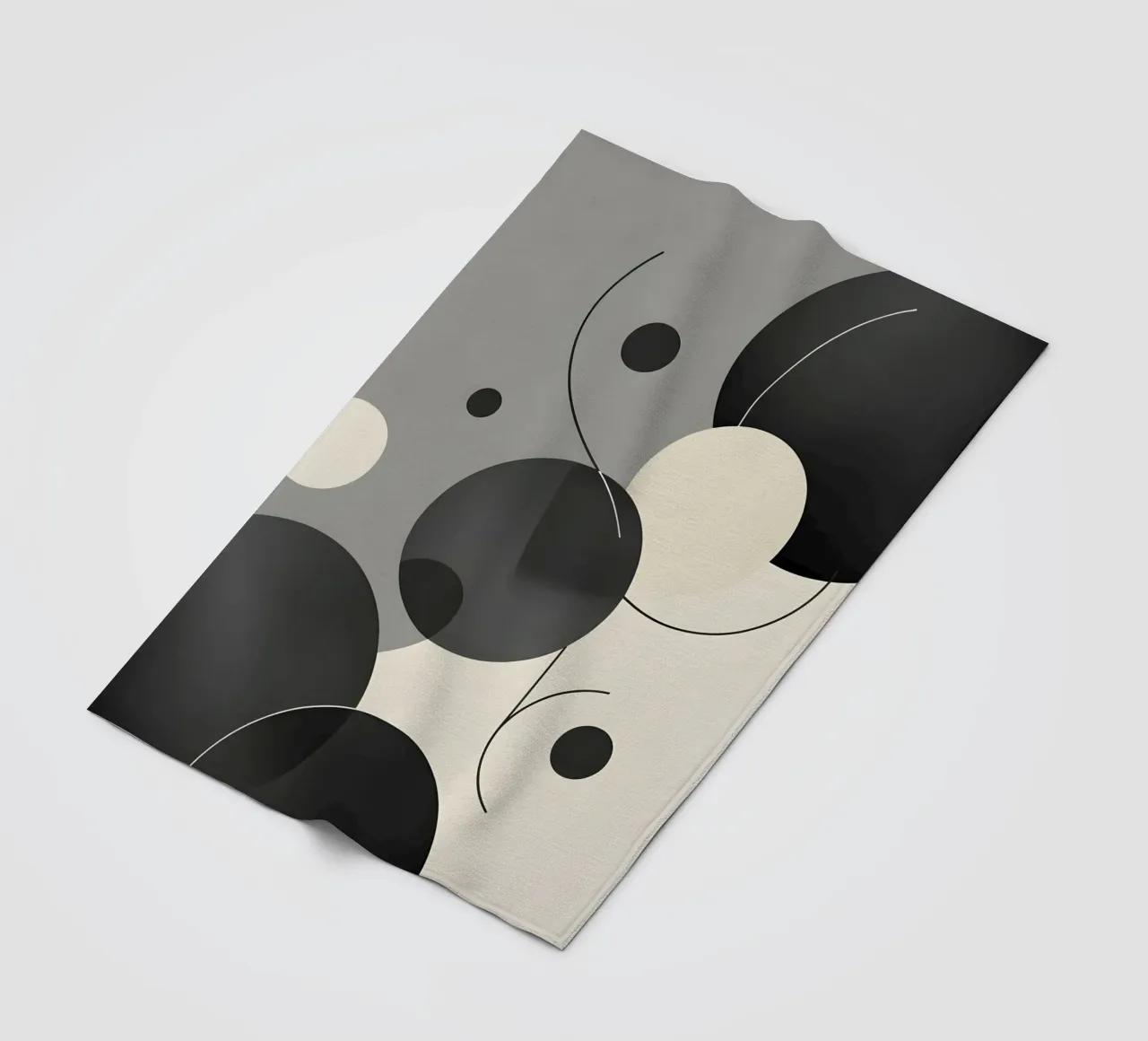 Composizione geometrica astratta coperta in pile da LIFESTYLE OBJECTS