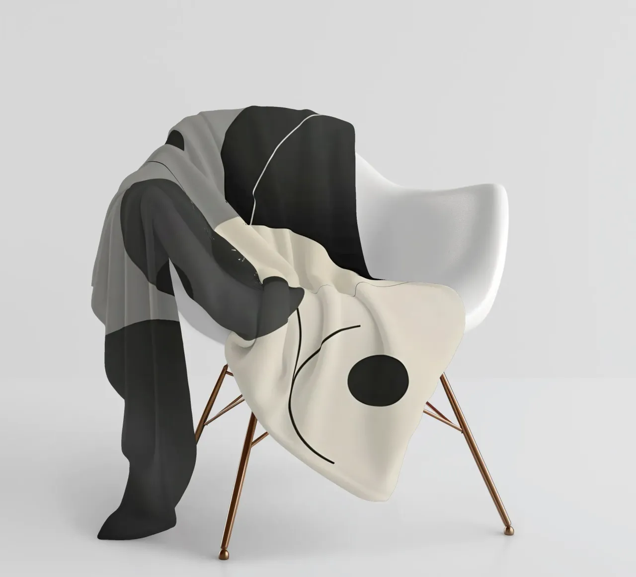 Composizione geometrica astratta coperta in pile da LIFESTYLE OBJECTS