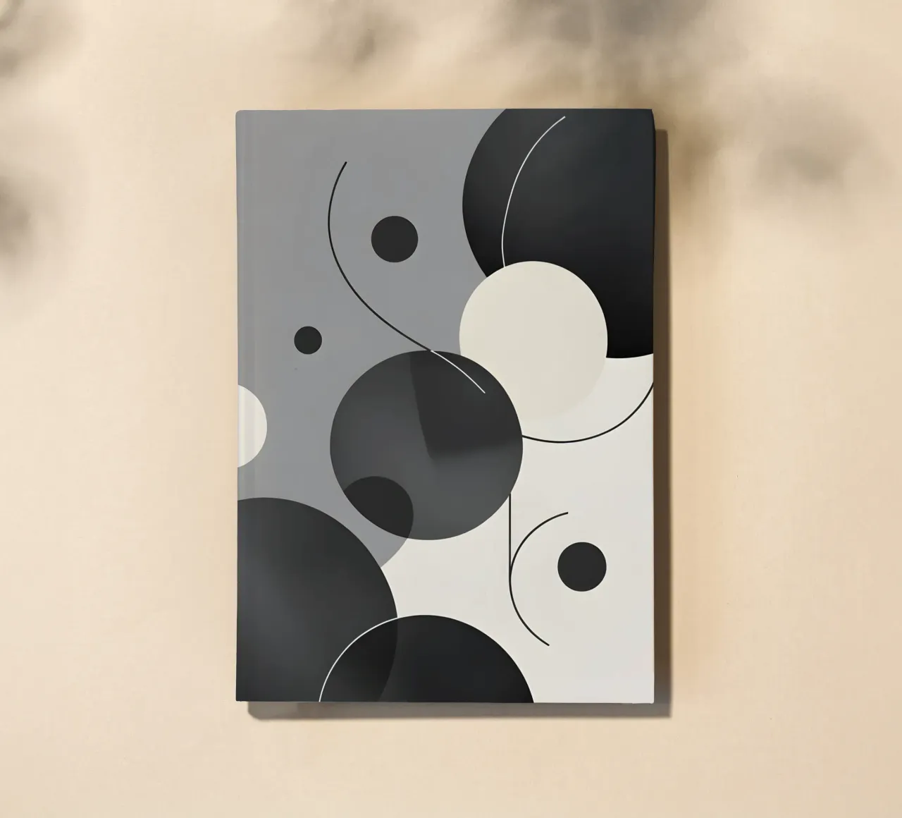Abstract geometric composition notebook by LIFESTYLE OBJECTS