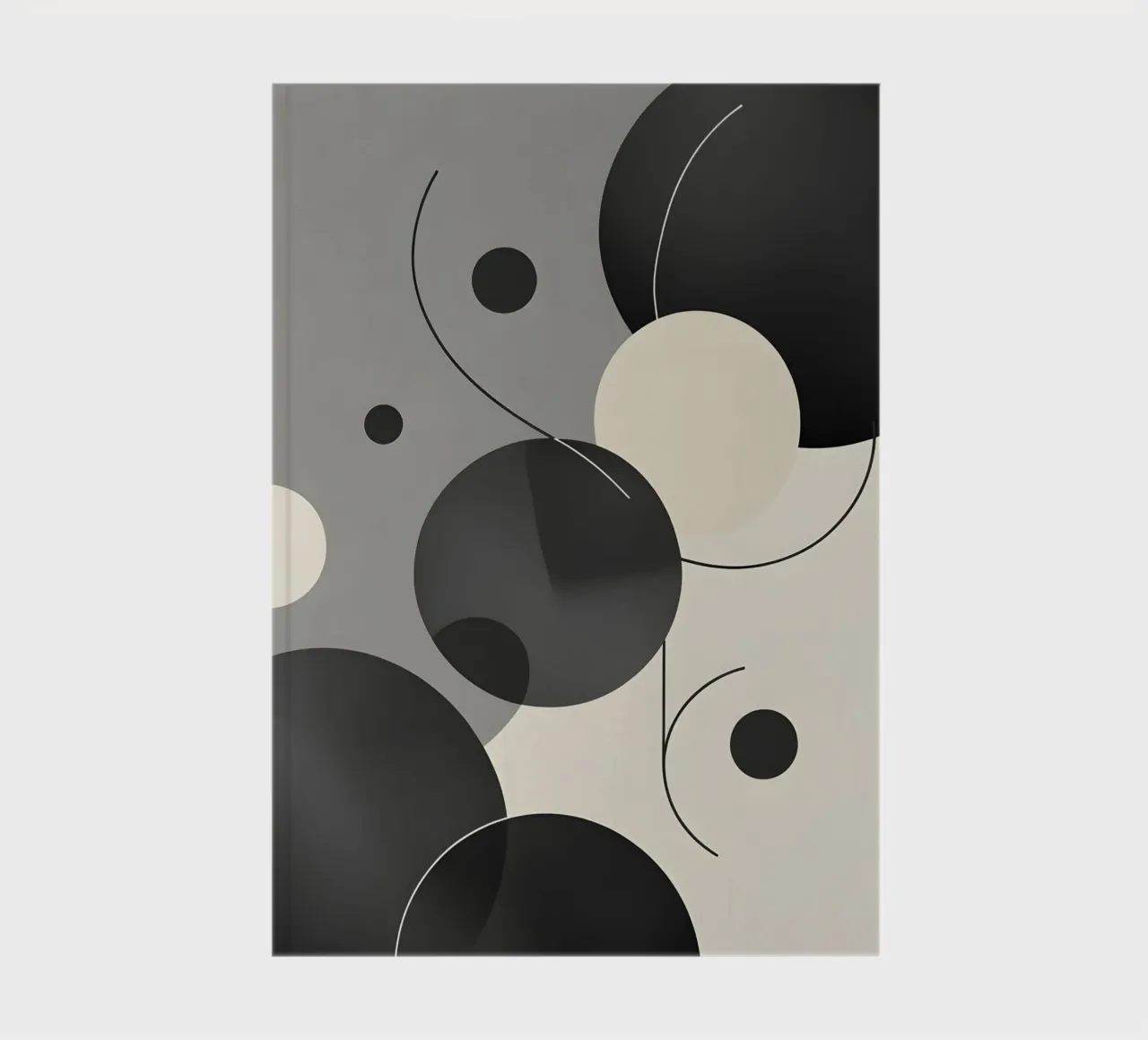 Abstract geometric composition notebook by LIFESTYLE OBJECTS