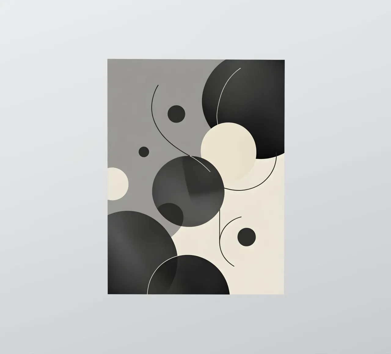 Composición geométrica abstracta pegatina de LIFESTYLE OBJECTS