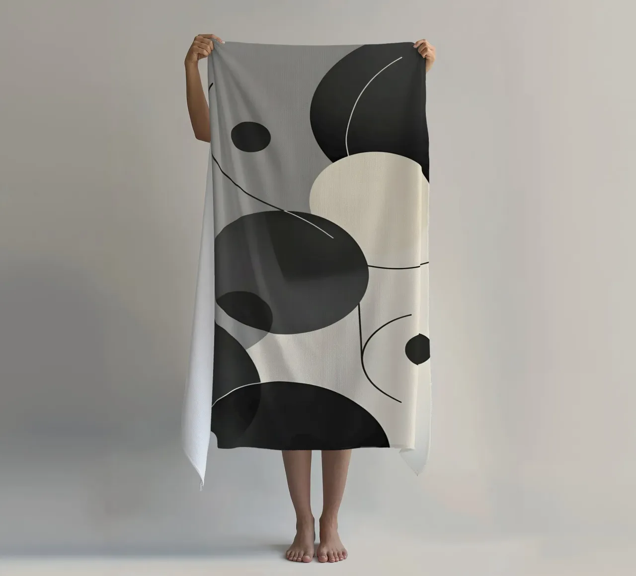 Composizione geometrica astratta telo mare da LIFESTYLE OBJECTS