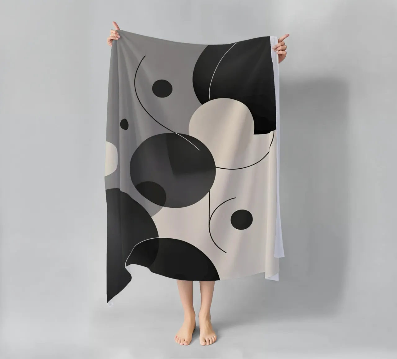Composizione geometrica astratta telo mare da LIFESTYLE OBJECTS