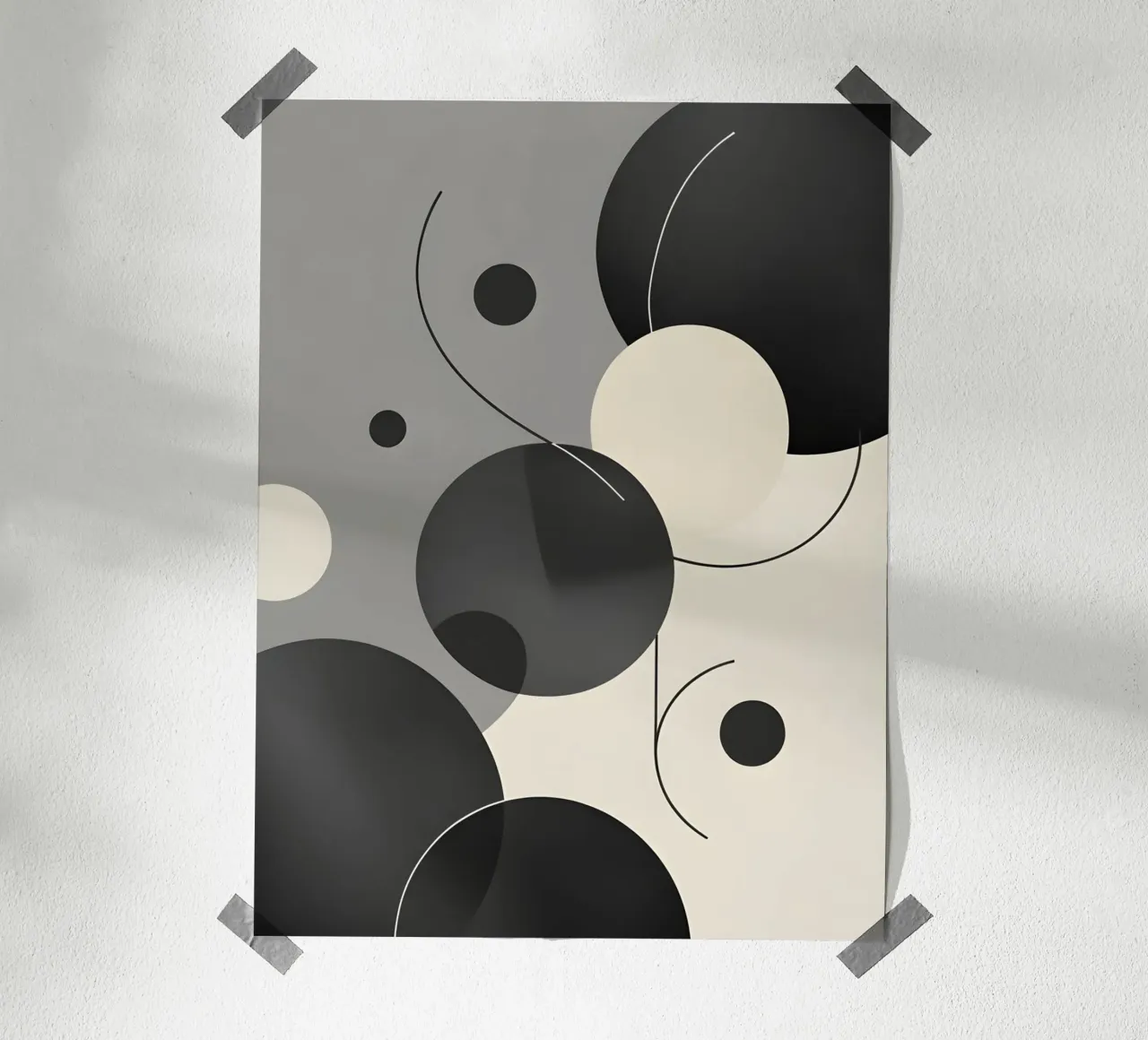 Composición geométrica abstracta hahnemühle de LIFESTYLE OBJECTS