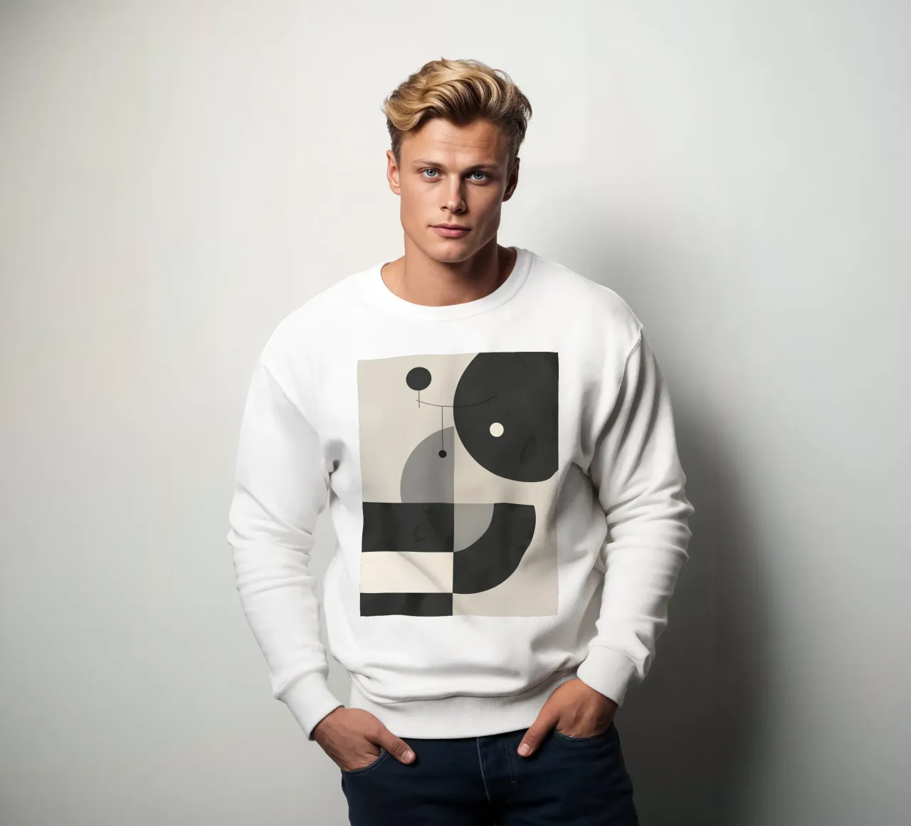 Composizione geometrica astratta felpa da LIFESTYLE OBJECTS