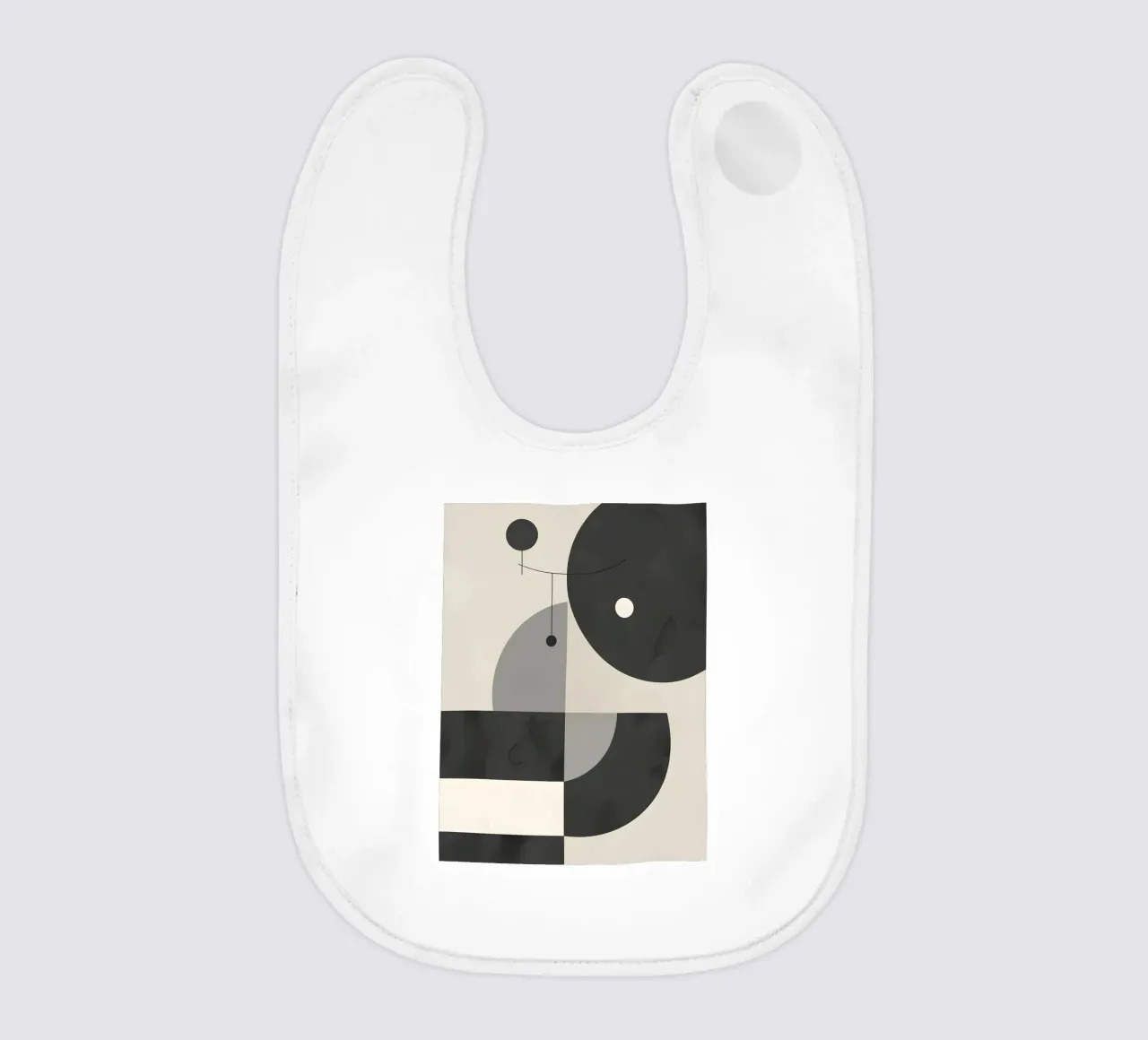 Composizione geometrica astratta bavaglino da LIFESTYLE OBJECTS