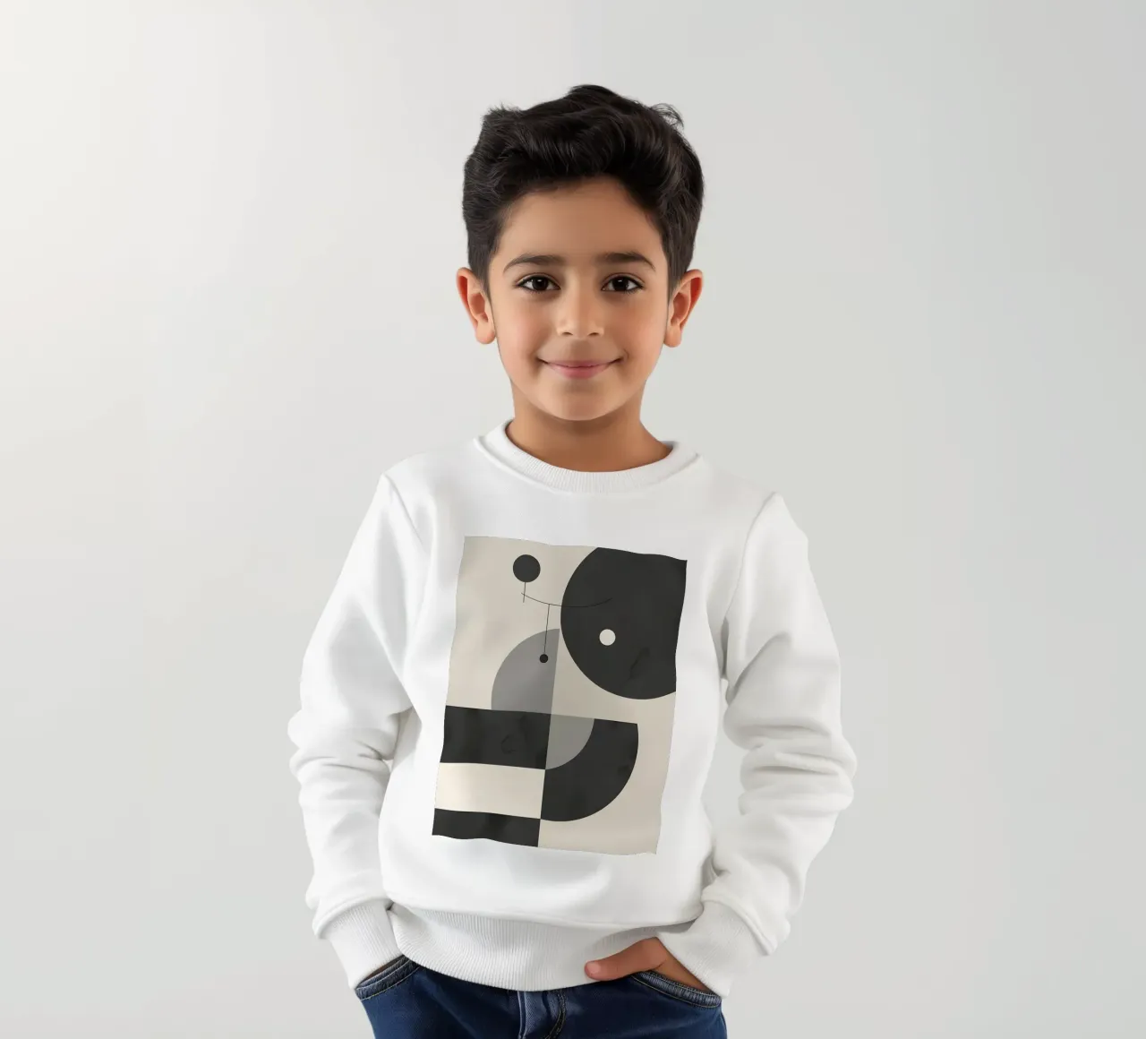 Composizione geometrica astratta felpa bambino da LIFESTYLE OBJECTS