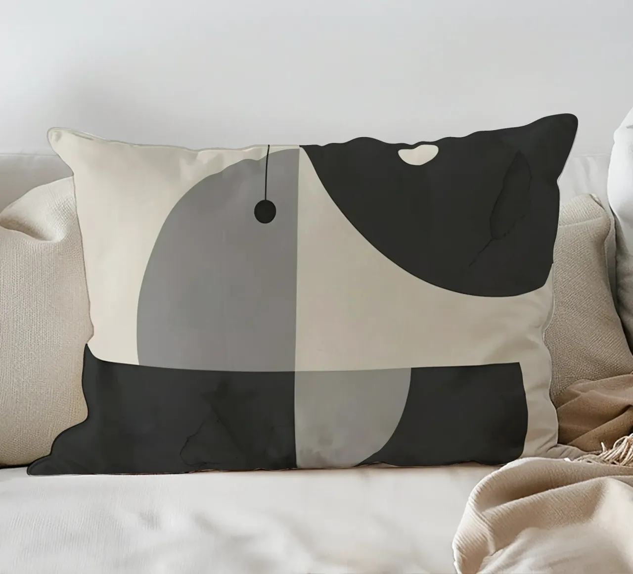 Composizione geometrica astratta cuscino da LIFESTYLE OBJECTS