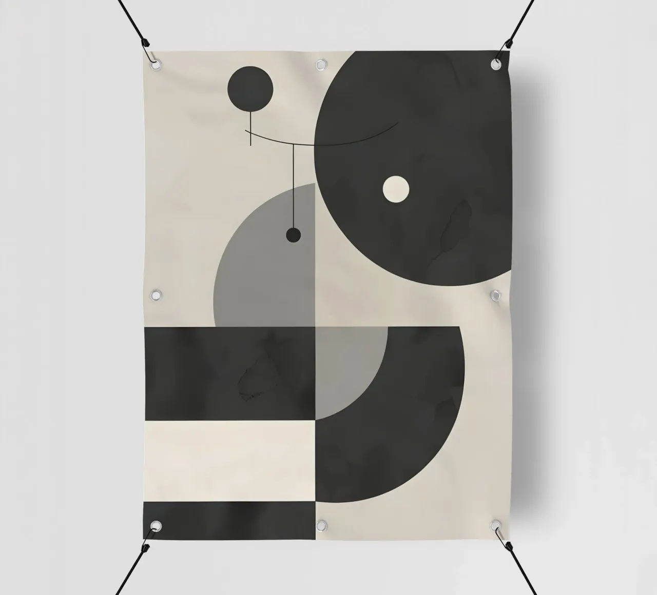 Composizione geometrica astratta telo in pvc da LIFESTYLE OBJECTS