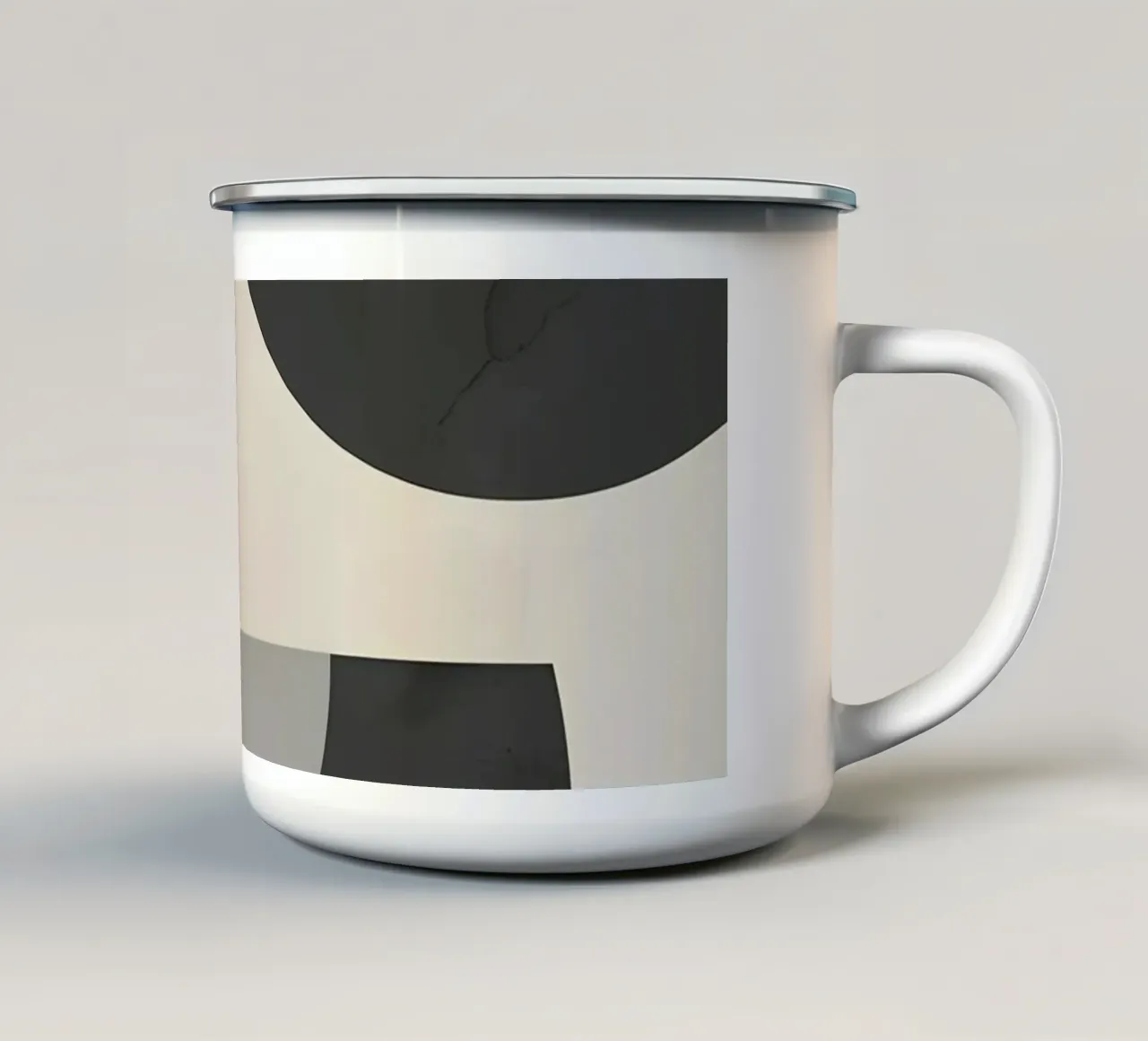 Composizione geometrica astratta tazza in smalto da LIFESTYLE OBJECTS