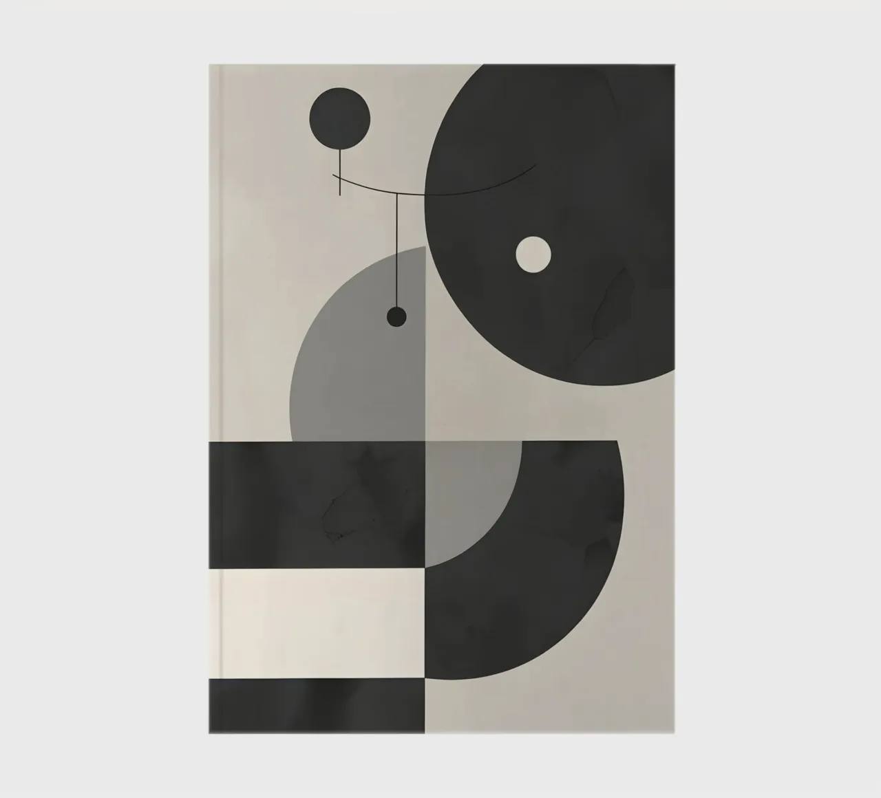 Abstract geometric composition notebook by LIFESTYLE OBJECTS