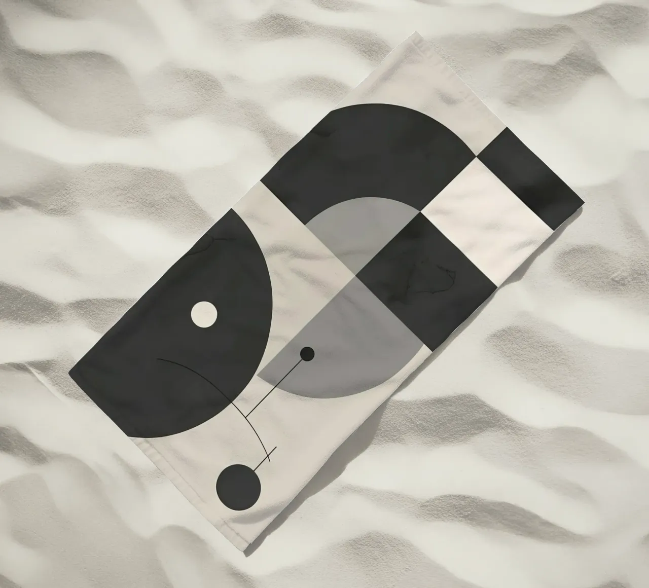 Composizione geometrica astratta telo mare da LIFESTYLE OBJECTS