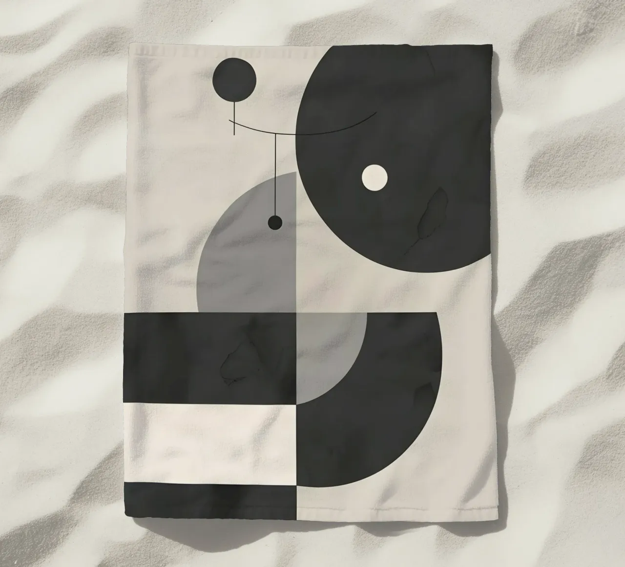 Composizione geometrica astratta telo mare da LIFESTYLE OBJECTS