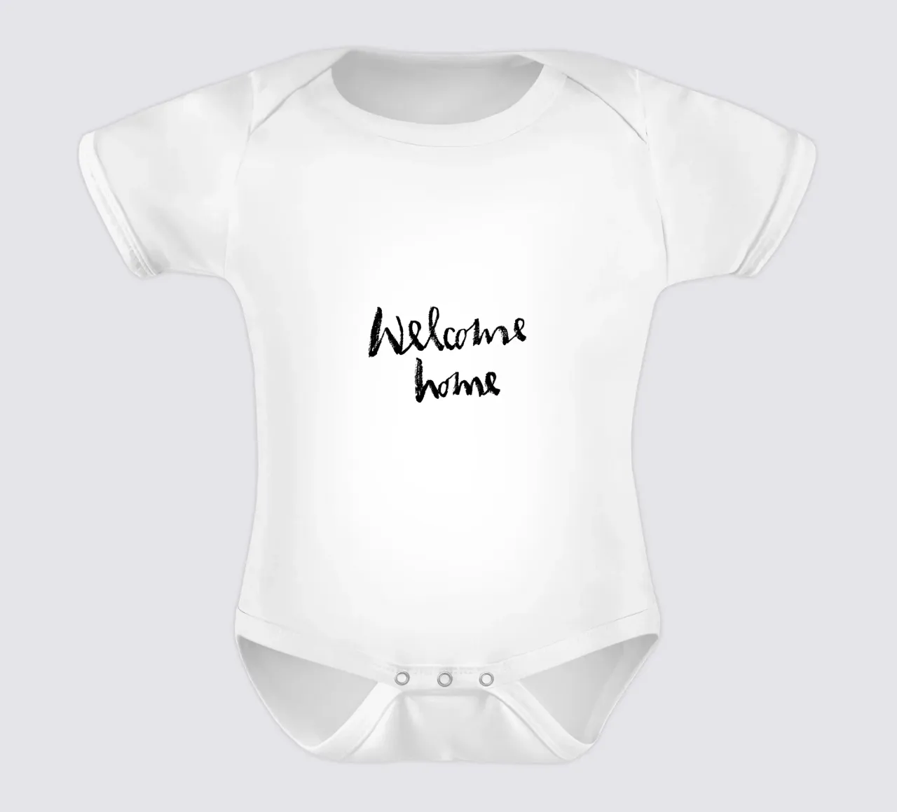 Welcome home body neonato maniche corte da Brushmeetspaper