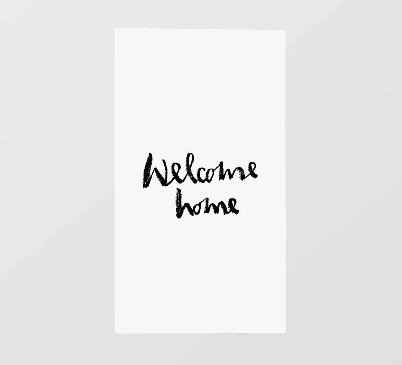 Welcome home pellicola backlit da Brushmeetspaper
