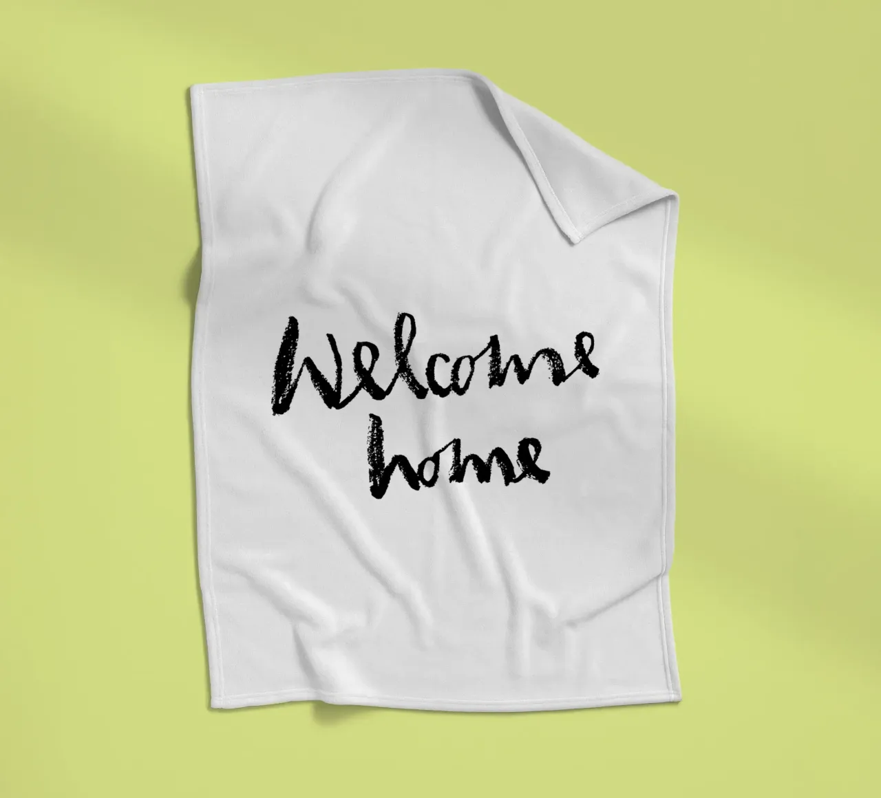 Welcome home coperta in pile da Brushmeetspaper