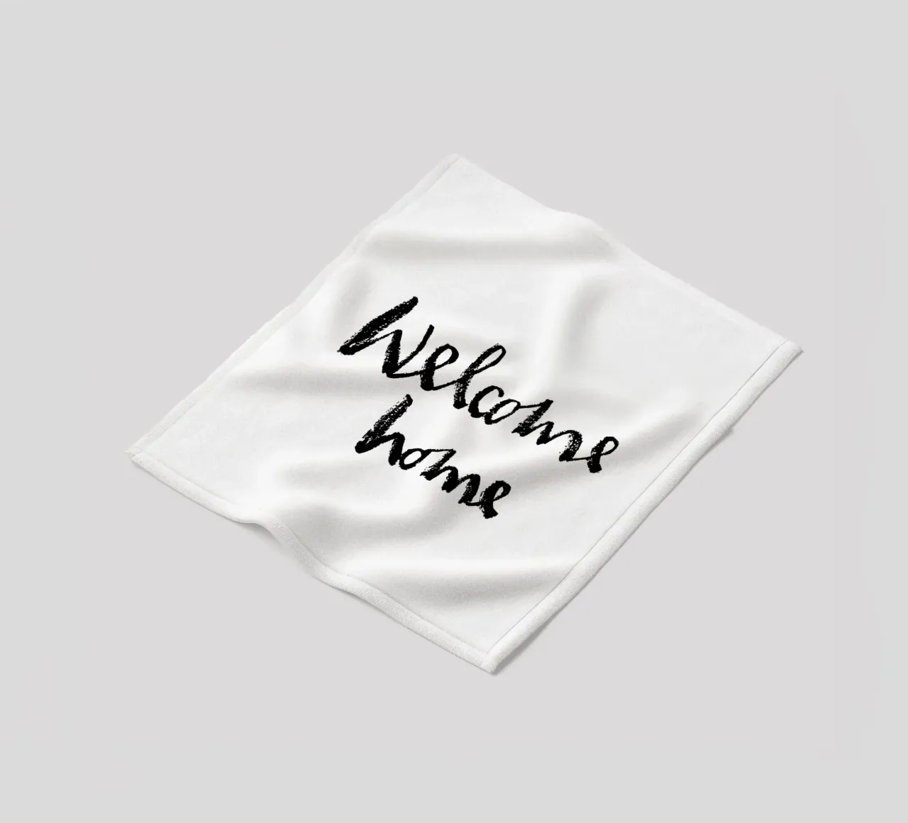Welcome home coperta in pile da Brushmeetspaper