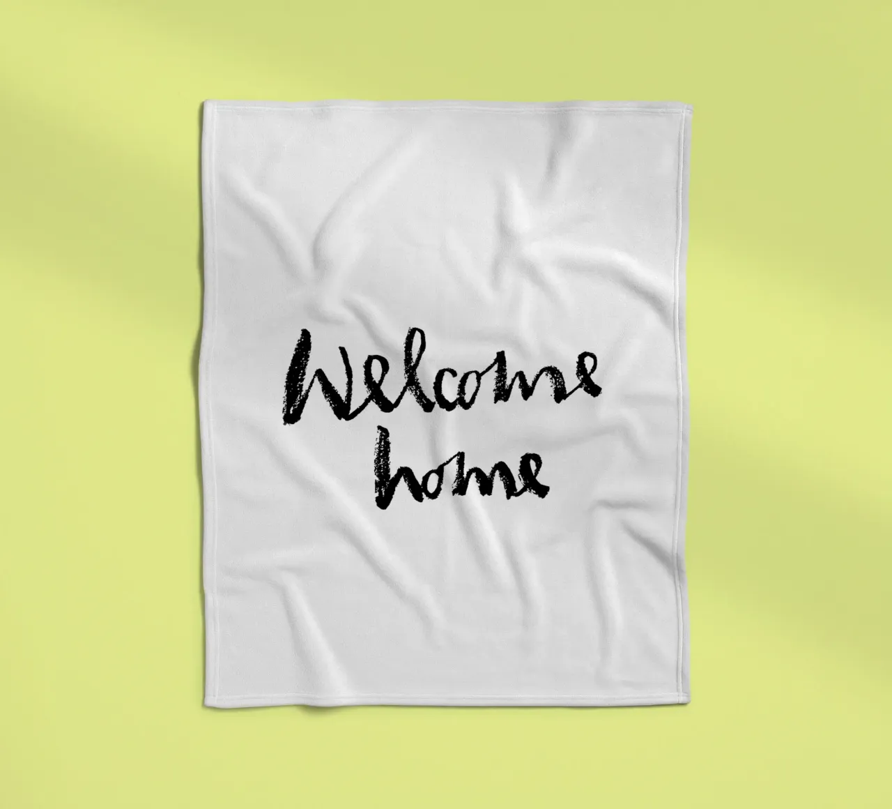 Welcome home coperta in pile da Brushmeetspaper