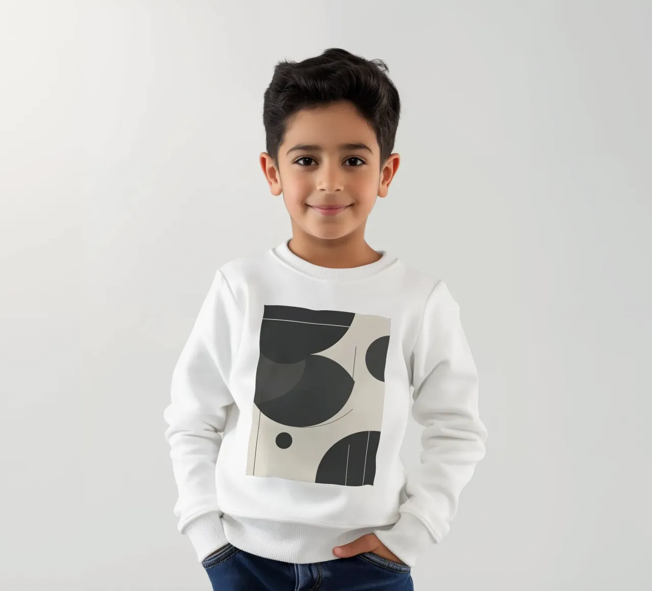 Composición geométrica abstracta sudadera para niño de LIFESTYLE OBJECTS