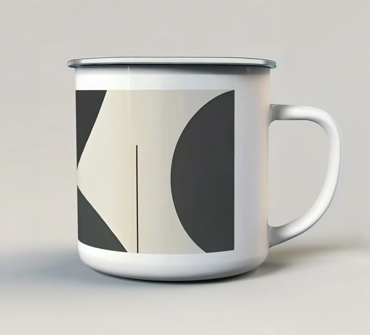 Composizione geometrica astratta tazza in smalto da LIFESTYLE OBJECTS