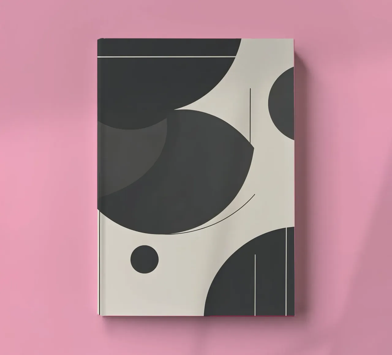 Abstracte geometrische compositie notitieboek van LIFESTYLE OBJECTS