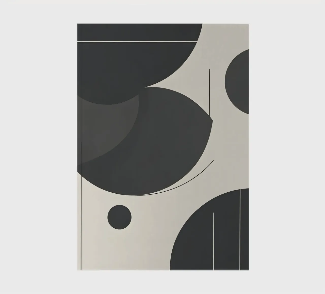 Abstracte geometrische compositie notitieboek van LIFESTYLE OBJECTS