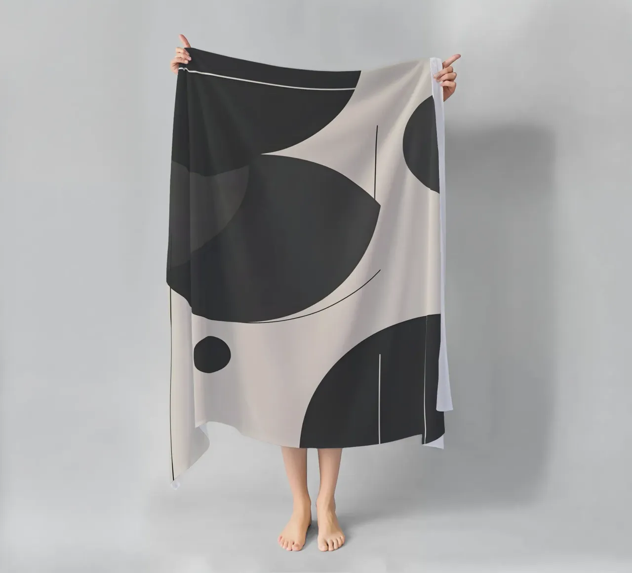 Composizione geometrica astratta telo mare da LIFESTYLE OBJECTS