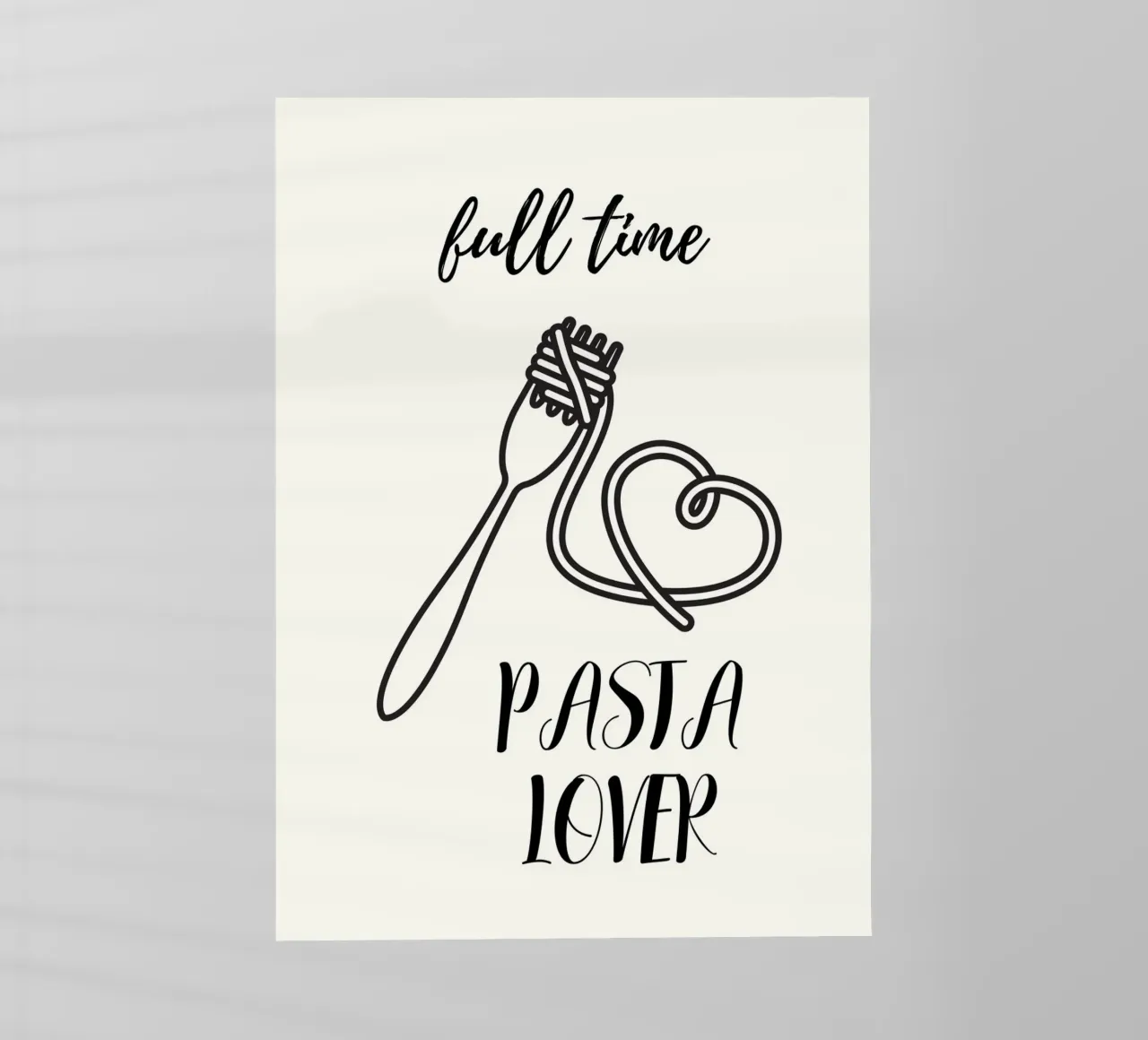 Full time pasta lover pellicola backlit da PinkCandyWalls