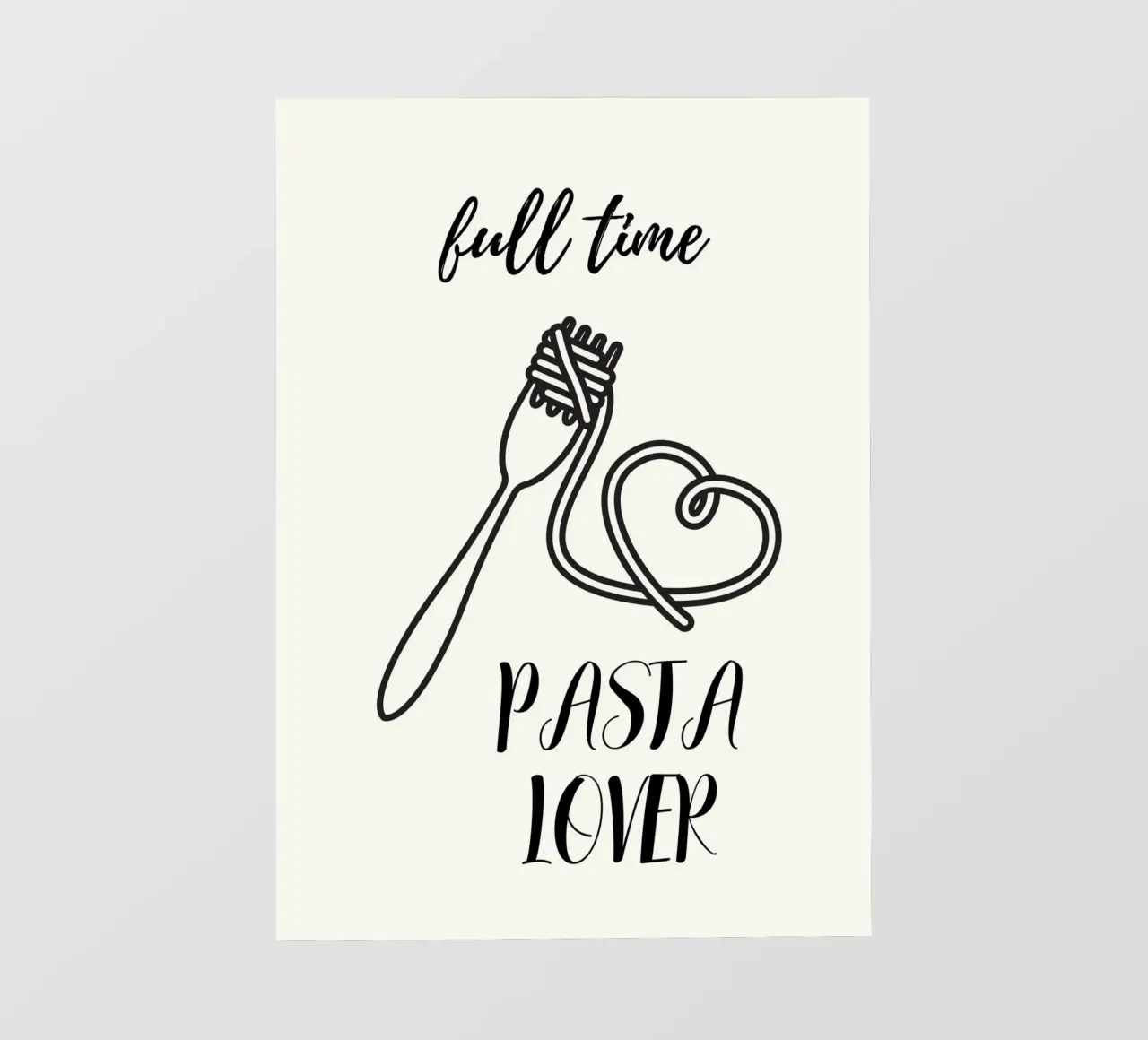 Full time pasta lover pellicola backlit da PinkCandyWalls