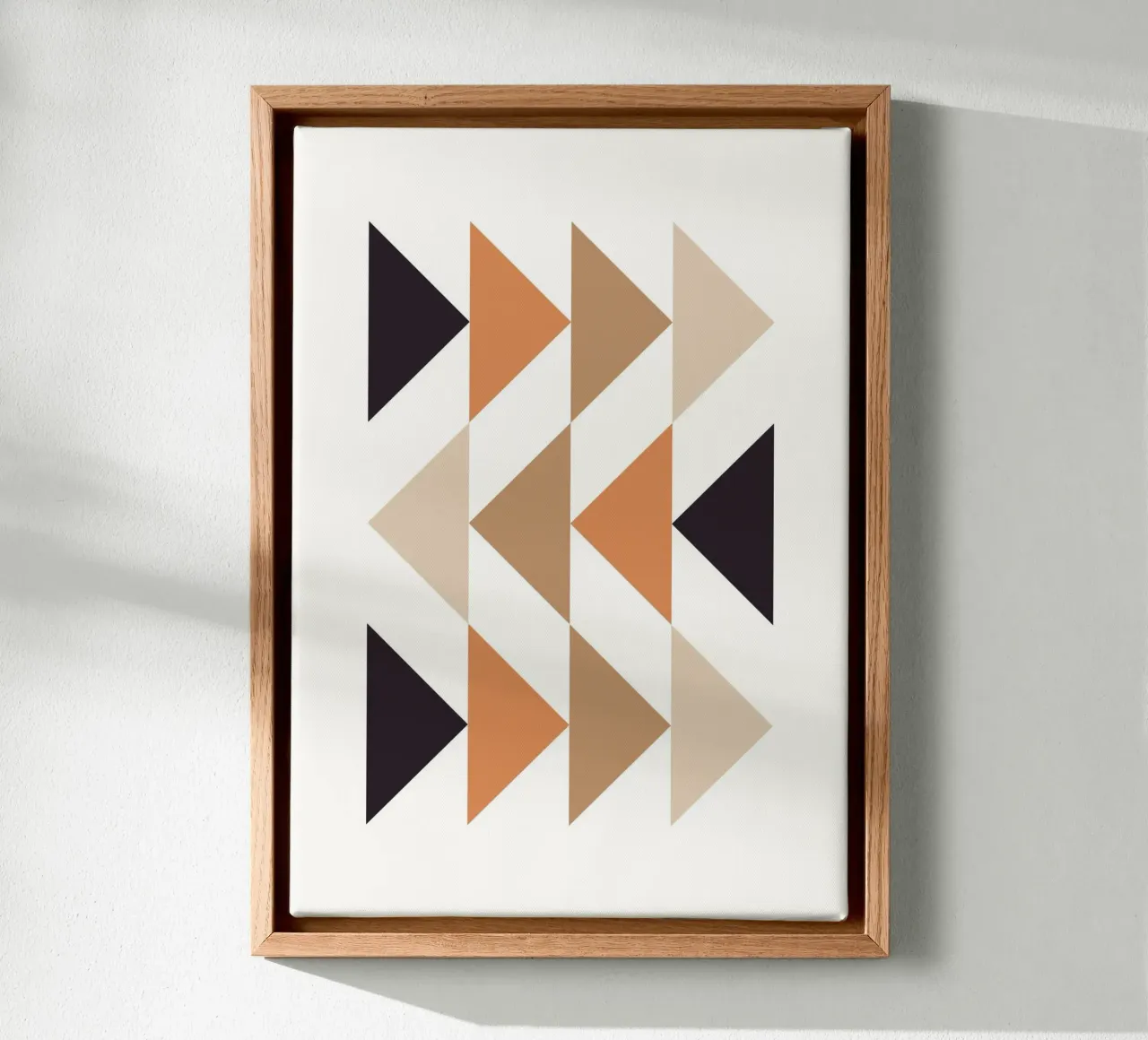 Abstract Triangles canvas by PinkCandyWalls