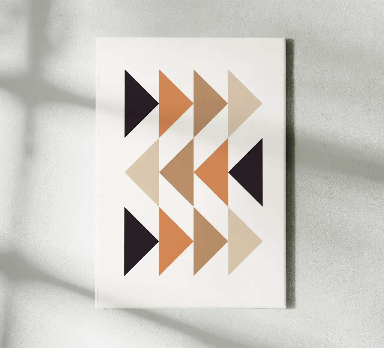 Abstract Triangles canvas by PinkCandyWalls