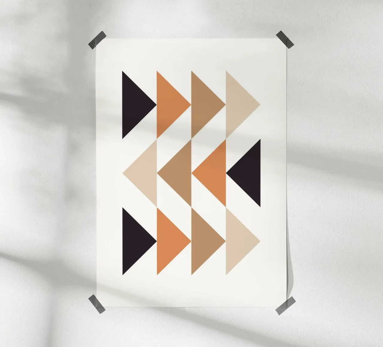 Abstract Triangles carta hahnemühle da PinkCandyWalls