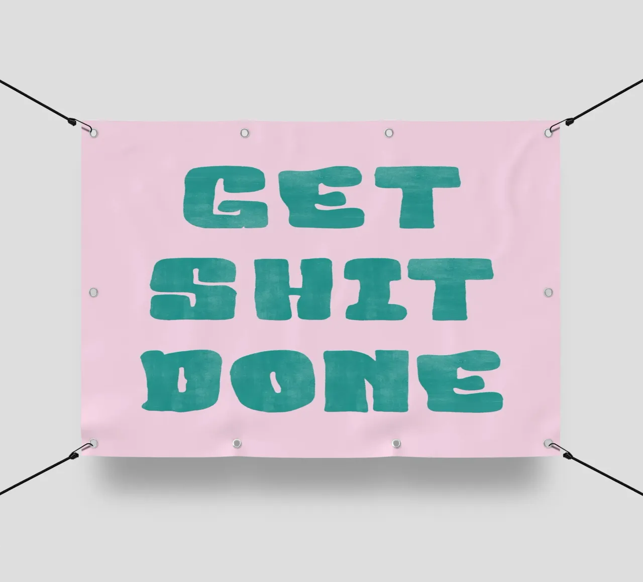 Get Shit Done telo in pvc da PinkCandyWalls