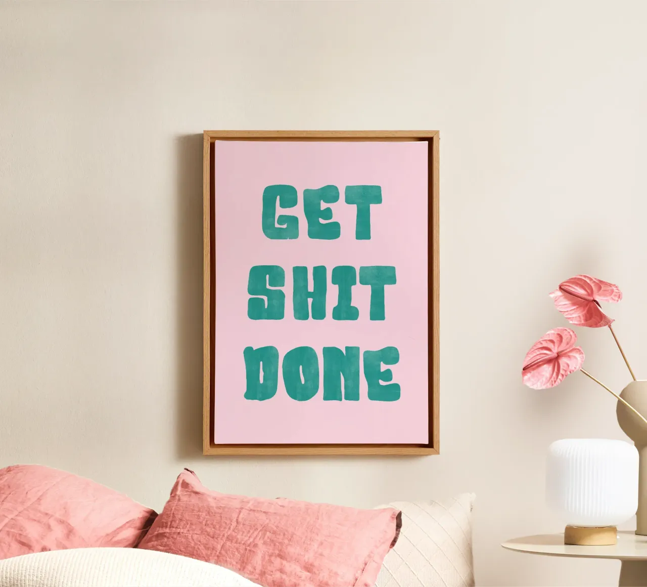 Get Shit Done tela da PinkCandyWalls